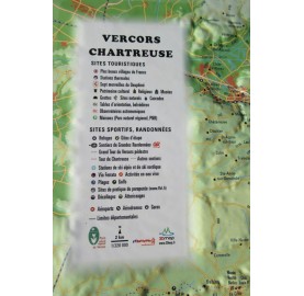 Carte en Relief VERCORS/CHARTREUSE 3DMAP