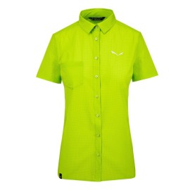PUEZ MINICHECK2 DRY W S/S SRT SALEWA Chemisette sport pour Femme souple respirant ultra light