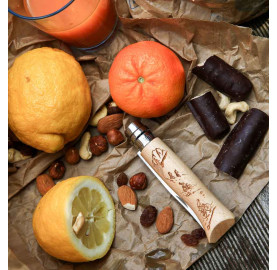 couteau de poche pliant OPINEL N°08 Gravé vélo made in France