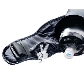 porte clef porte gourde poche fermée ceinture randonnée trail course à pied SHORTRAIL 2 DEUTER noir