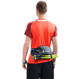 grande banane porte poche à eau porte baton confort respirante poche fermée DEUTER SHORTRAIL 2 noir randonnée