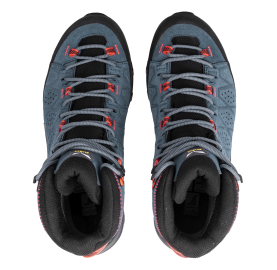 chaussures femme randonnée confort stabilité accroche WS ALP TRAINER 2 MID GTX SALEWA cuir gore tex - Bleu