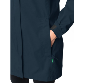 imperméable long parka respirante ESCAPE PARKA W VAUDE fabrication écologique poches sous rabat