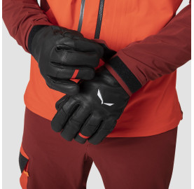 Veste homme softshell hybride SELLA SALEWA protection ciblée  chaleur dans le dos imperméable sur le torse