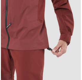 Veste femme ski de randonnée imperméable ultra respirante SALEWA SELLA bas de veste réglable