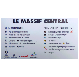 Le Massif Central en relief Carte 3DMAP