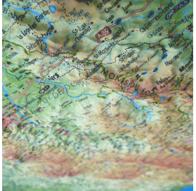 Le Massif Central en relief Carte 3DMAP