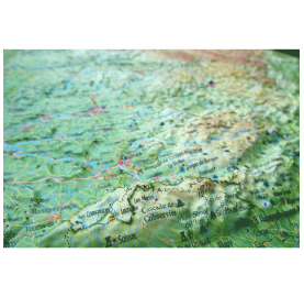 Le Massif Central en relief Carte 3DMAP