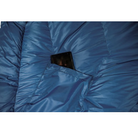 Sac de couchage confort -1°C Laine Duvet fabriqué en Europe GRUEZI  poche portable