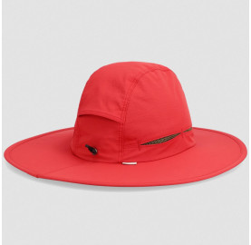 grand chapeau de randonnée  à large bord protection solaire tissu technique SUNBRIOLET OR rouge bordeaux
