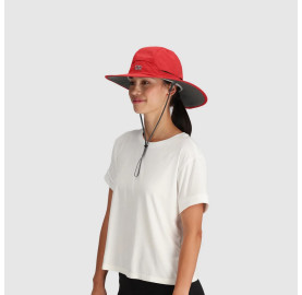 grand chapeau de randonnée  léger tissu technique SUNBRIOLET OR grand débord arrière