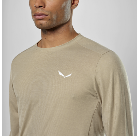 Tee-shirt manche longue randonnée trekking Tencel doux frais anti odeur PUEZ SALEWA
