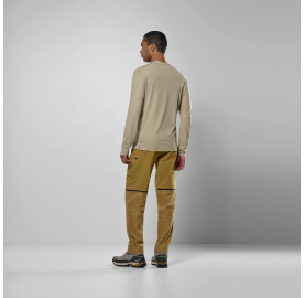 Tee-shirt manche longue randonnée trekking Tencel doux frais anti odeur PUEZ SALEWA coupe classique