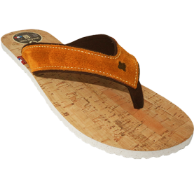 tong liège avec bride large couleur sable made in France SPERONE COULEUR TONG LIEGE