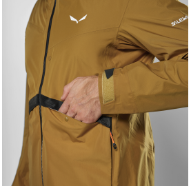 grande poche accès haut et main Veste imperméable et respirante pour homme PUEZ PTX HYBRID de Salewa
