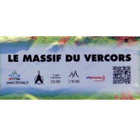 Le massif du Vercors en relief 3dmap