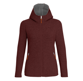 SARNER 2L VESTE EN LAINE AVEC CAPUCHE POUR FEMME SALEWA