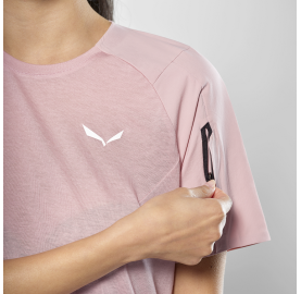 1 poche PUEZ MERINO HYB SALEWA T-shirt femme Mérinos