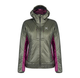 Doudoune synthetique chaude et active pour les activités de montagne FORCE Primaloft JKT pour femme de MONTURA - Kaki