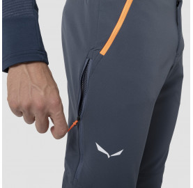 Pantalon Hiver homme souple coupe-vent du ski de randonnée à la raquette LAGORAI PANT SALEWA ventilation