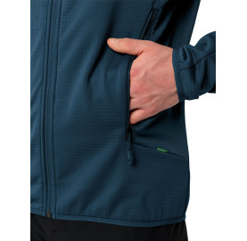 Veste polaire chaude et respirante pour homme MONVISO Fleece de VAUDE - Matières recyclées - Bleu