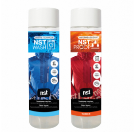 Pack duo NST 250 ml : Nettoyant vêtements techniques + impérméabilisant