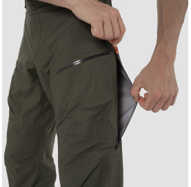 ventilation cuisse Pantalon imperméable ski de randonnée et alpinisme SELLA 3L PTX PANT SALEWA