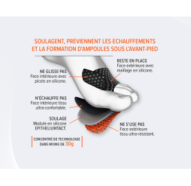 Protections plantaires contre l'echauffement des pieds EPITACT Made in France