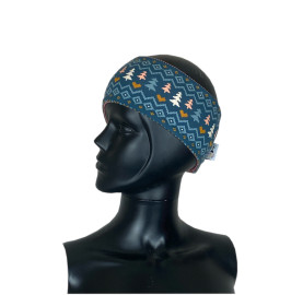 bandeau mérinos bleu pain d'épices maille a part Made in France