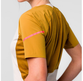 renforts épaules haut du dos VENTO MERINO DEMI ZIP T-SHIRT VTT FEMME SALEWA