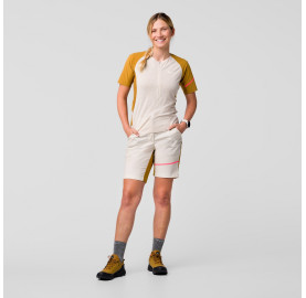 VENTO MERINO DEMI ZIP T-SHIRT VTT FEMME SALEWA