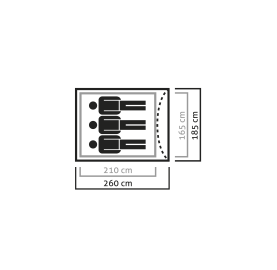 Tente 3 places 3 saisons imper respirante stable LITETREK 3 SALEWA