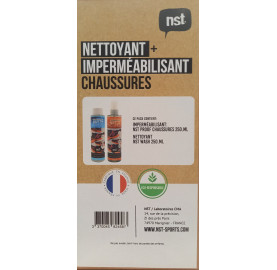 Pack entretien chaussures de randonnée NST lavage et imperméabilisant
