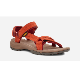 Sandale de randonnée pour femme cuir suédé stabilité accroche TEVA TERRA FI LITE corail
