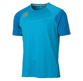 T Shirt synthétique ultra léger avec traitement anti odeur naturel NEON de TERNUA - Bleu