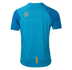 T Shirt synthétique ultra léger avec traitement anti odeur naturel NEON de TERNUA - Bleu