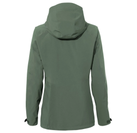 Veste imperméable respirante coupe-vent compressible en matière recyclée pour femme ELOPE JACKET 2 W VAUDE - Kaki