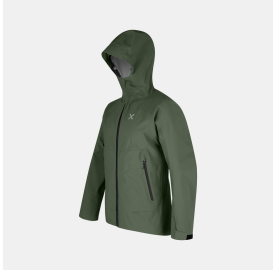 Veste 3 couches imperméable et respirante MONTURA Land pour Homme, fabriquée en Europe - vert