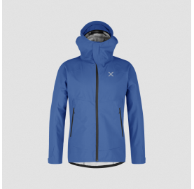Veste 3 couches imperméable et respirante MONTURA Land pour Homme, fabriquée en Europe - bleu