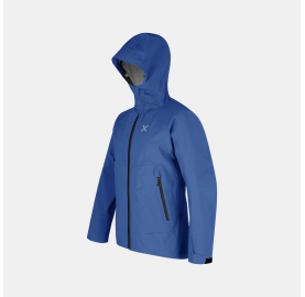 Veste 3 couches imperméable et respirante MONTURA Land pour Homme, fabriquée en Europe - bleu