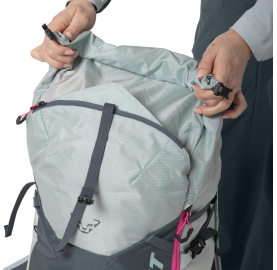 ouverture roll-top sac à dos ski randonnée pour femme DYNAFIT RADICAL