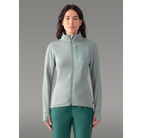 KOKANEE Veste polaire pour Femme fabriquée au Portugal de la marque francaise AYAQ - Tilleul