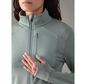 KOKANEE Veste polaire pour Femme fabriquée au Portugal de la marque francaise AYAQ - Tilleul