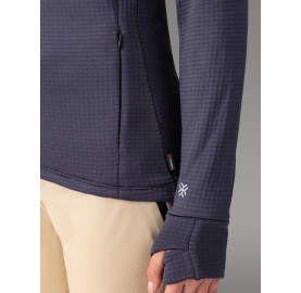 KOKANEE Veste polaire pour Femme fabriquée au Portugal de la marque francaise AYAQ - Bleu marine