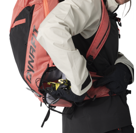 compartiment crampons séparés sac à dos ski de randonnée pour femme DYNAFIT SPEED 22