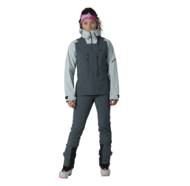 Veste imperméable respirante 3 couches pour femme solide ultra légère BLACKLIGHT 3L DYNAFIT VESTE FEMME bleu DYANFIT