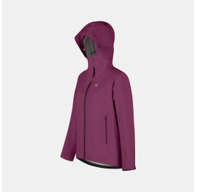Veste 3 couches imperméable et respirante MONTURA Land pour Femme, fabriquée en Europe - Violet