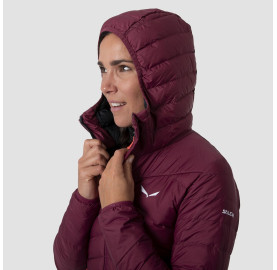 capuche enveloppante chaude Doudoune duvet pour femme SALEWA BRENTA SYRAH