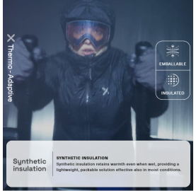 Doudoune synthétique chaleur respiration maximale alpinisme été trek ski de randonnée