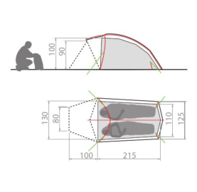 Allround Taurus tente randonnée 2 personnes VAUDE, éco-conçue